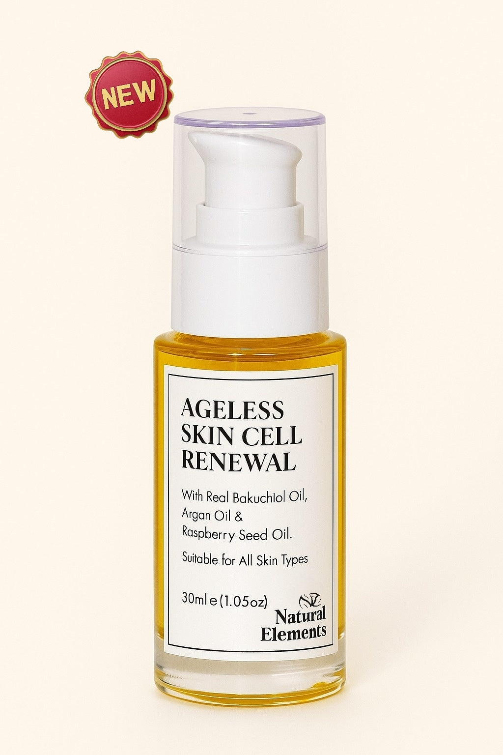 Ageless Skin Cell Renewal Oil 30ml | Bakuchiol 100% Natural Retinol Alternative | NES709