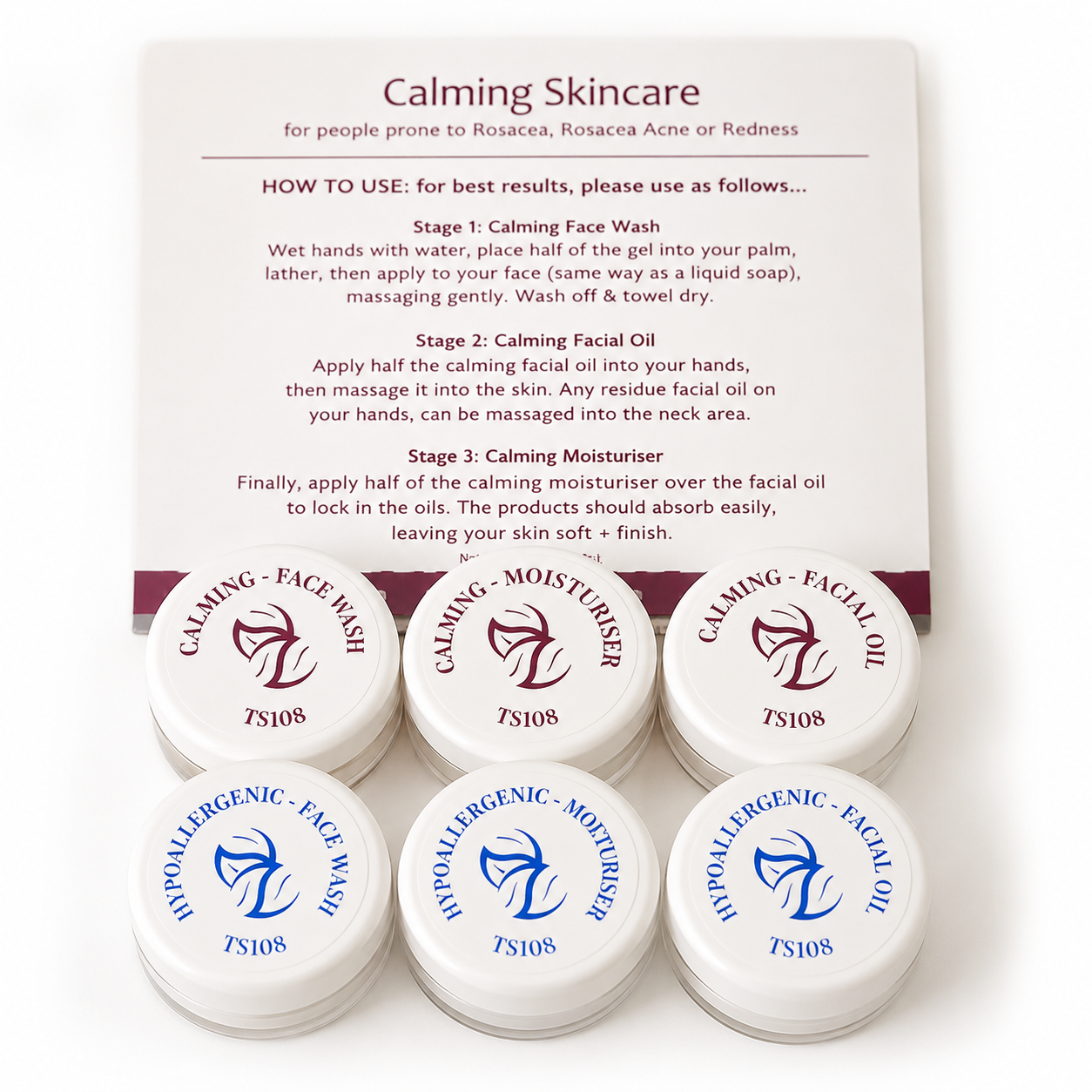 Sample - Rosacea Prone Facial Kit 6x5ml | TS151/S