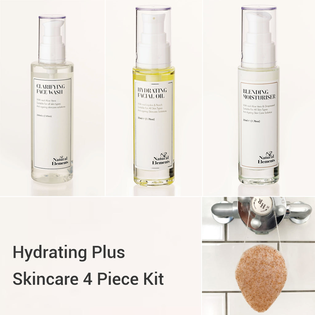 Hydrating Plus Skincare 4 Piece Kit | Anti Ageing For Sensitive Skin | NES420