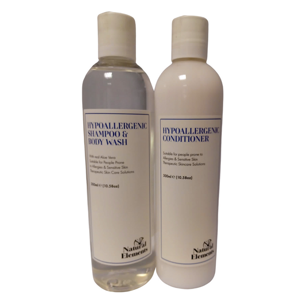 Hypoallergenic DUO Shampoo & Body Wash with Conditioner Kit 300ml